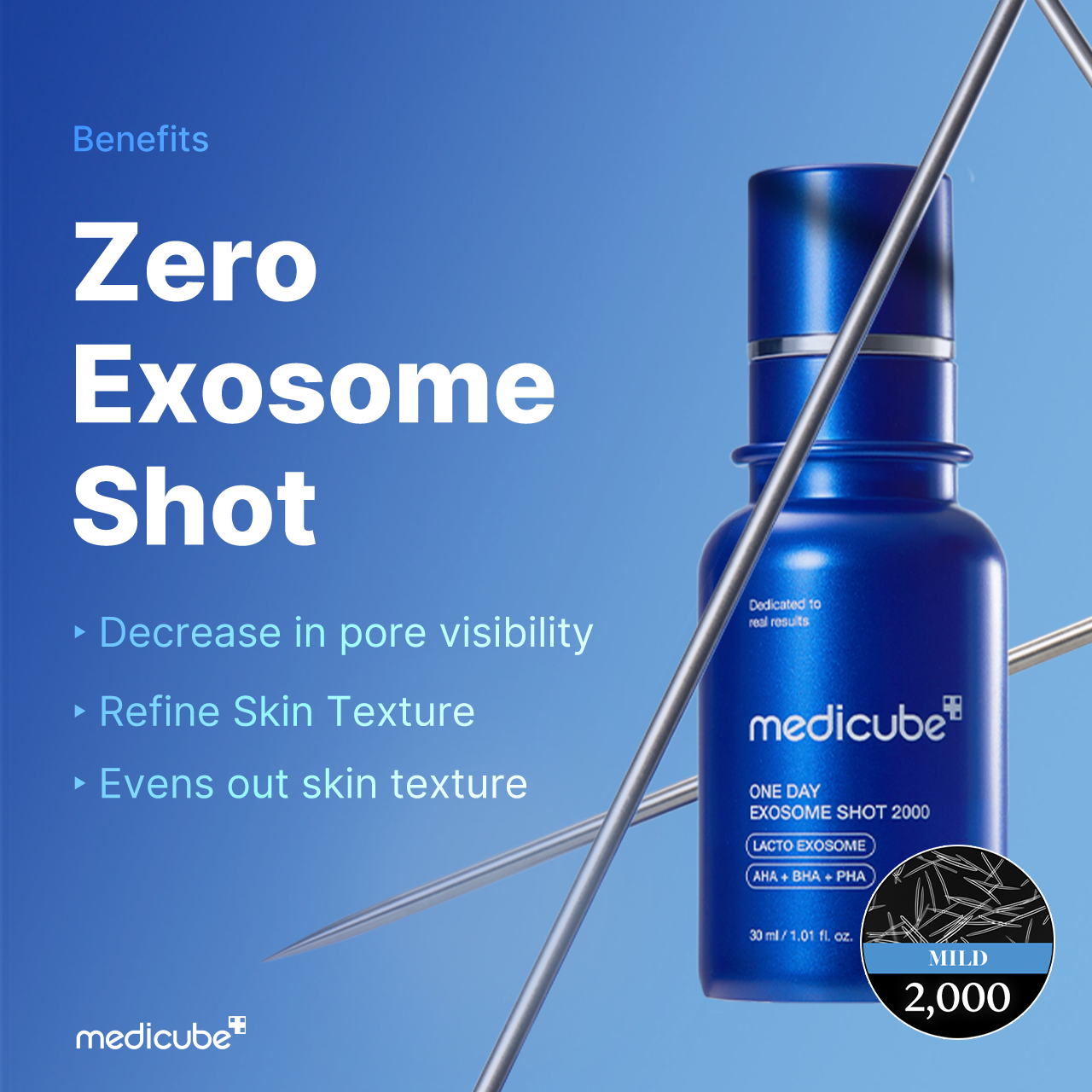 MEDICUBE - One Day Exosome Shot Pore Ampoule 2000 [30ml]