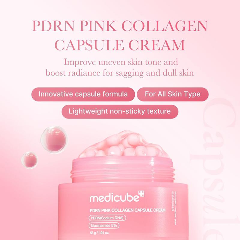 MEDICUBE - PDRN Pink Collagen Capsule Cream [55g]