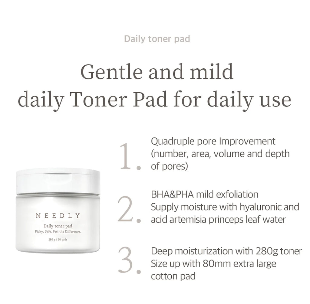 NEEDLY - Daily Toner Pad [60 pads]
