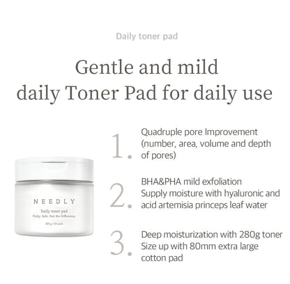 NEEDLY - Daily Toner Pad [60 pads]