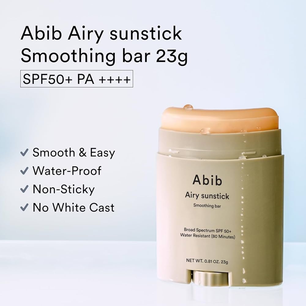 ABIB - Airy Sunstick Smoothing Bar SPF50 US OTC [23g]