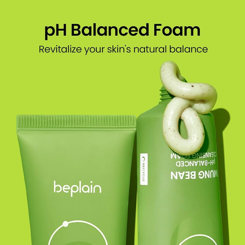 BEPLAIN - Mung Bean Ph-balanced Cleansing Foam [160ml]