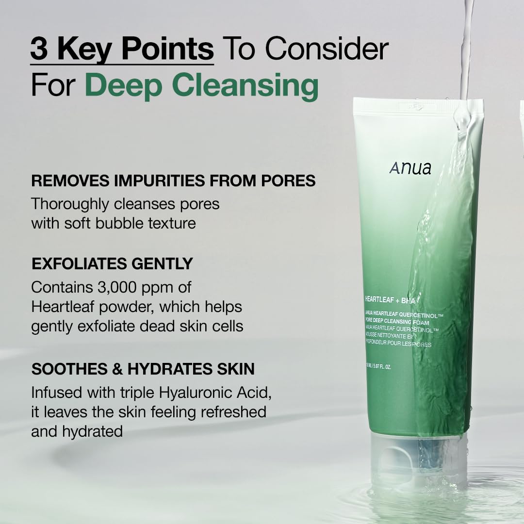 ANUA - Heartleaf Quercetinol Pore Deep Cleansing Foam [150ml]