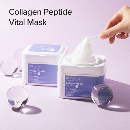 MARY&MAY - Collagen Peptide Vital Mask [30 sheets]