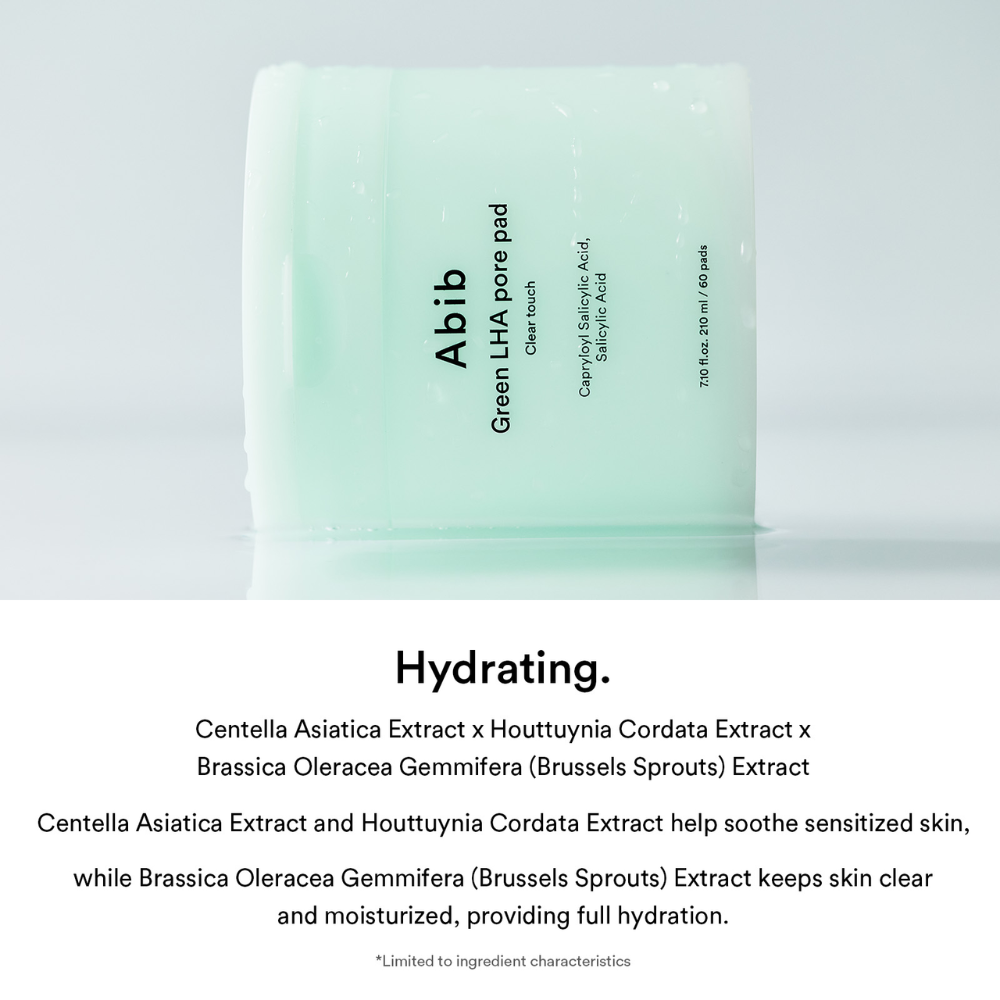 ABIB - Green LHA Pore Pad Clear Touch [60 pads]