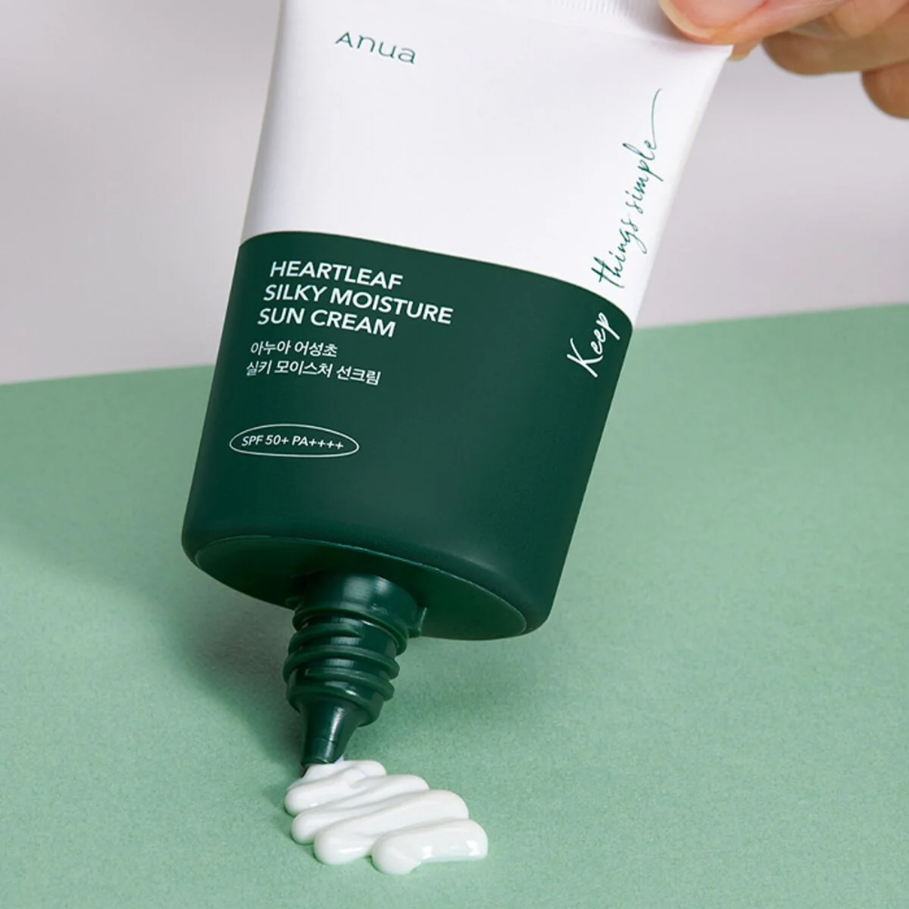 ANUA - Heartleaf Silky Moisture Sun Cream [50ml]