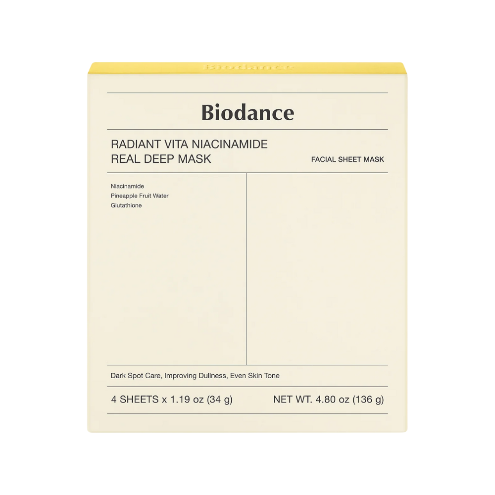 BIODANCE - Radiant Vita Niacinamide Real Deep Mask [34g - 4 sheets]