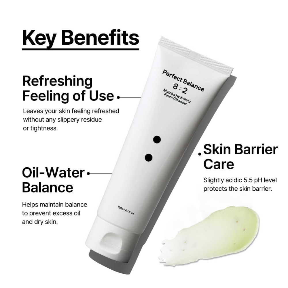 B:LAB - Perfect Balance 8:2 Matcha Hydrating Foam Cleanser [120ml]
