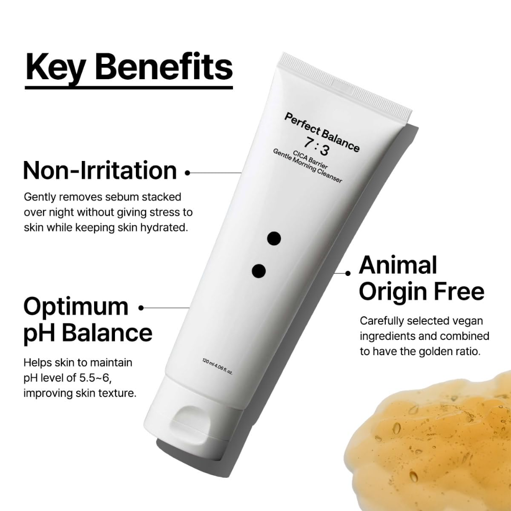 B:LAB - Perfect Balance 7:3 Cica Barrier Gentle Morning Cleanser [120ml]