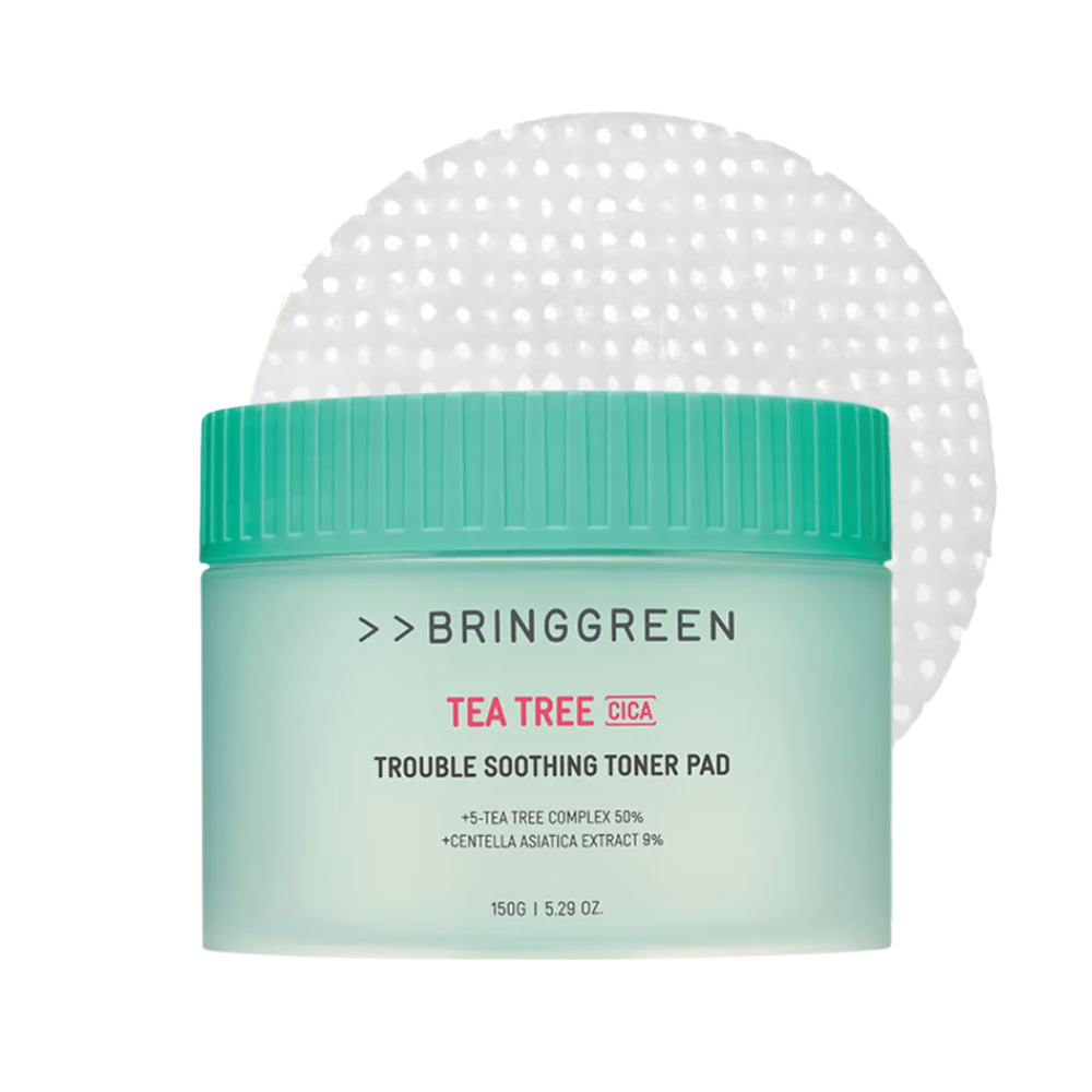 BRING GREEN - Tea Tree Cica Trouble Soothing Toner Pad [90 pads]