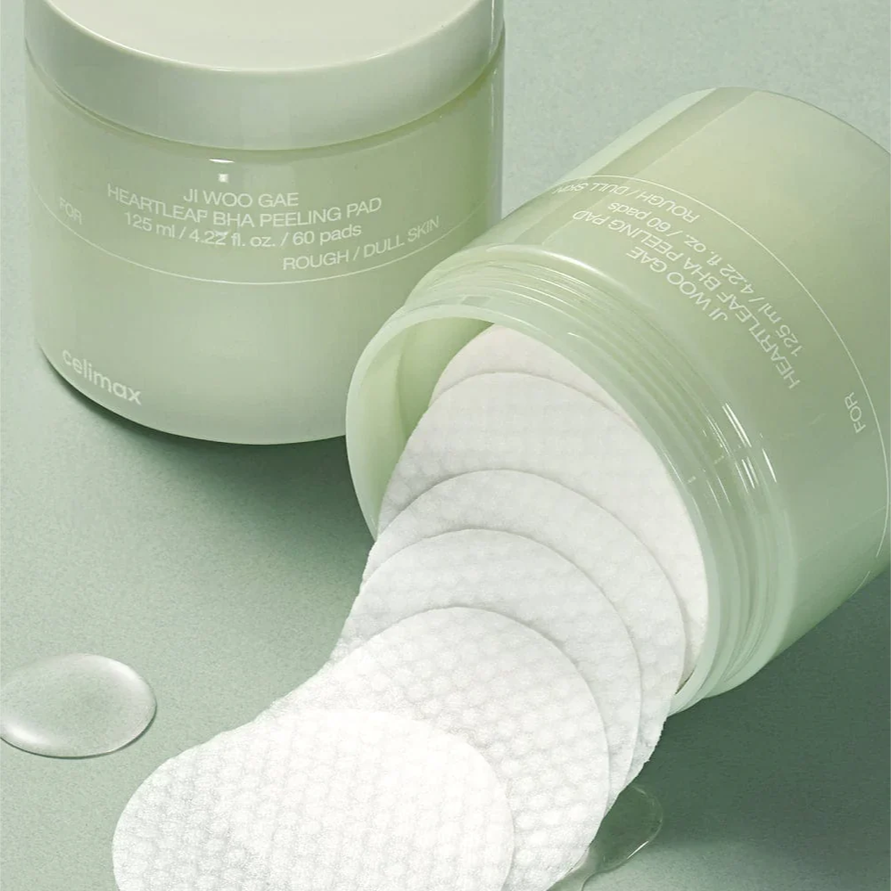 CELIMAX - Ji.Woo.Gae Heartleaft BHA Peeling Pad [60 pads]