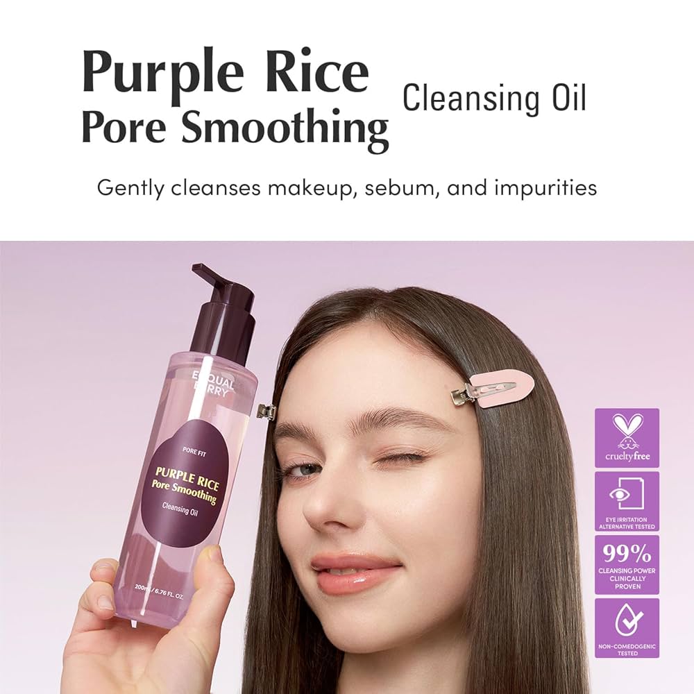 EQQUALBERRY - Purple Rice Pore Smoothing Cleansing Oil [200ml]