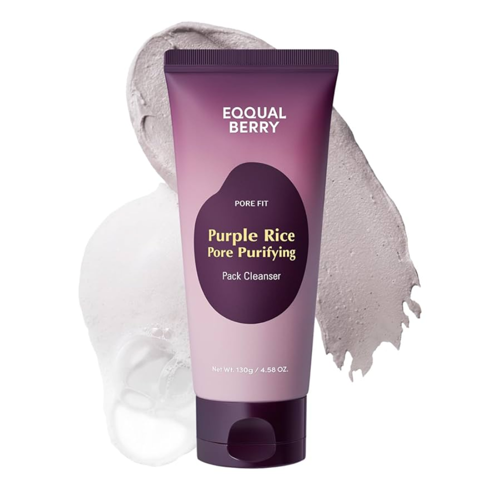 EQQUALBERRY - Purple Rice Pore Purifying Pack Cleanser [130g]