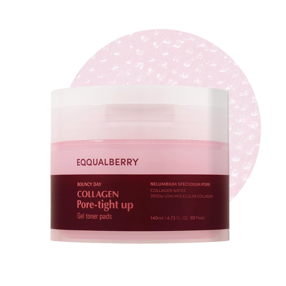 EQQUALBERRY - Collagen Pore-Tight Up Gel Toner Pads [60 pads - 140ml]