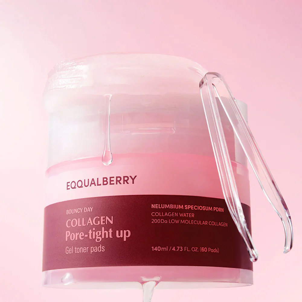 EQQUALBERRY - Collagen Pore-Tight Up Gel Toner Pads [60 pads - 140ml]
