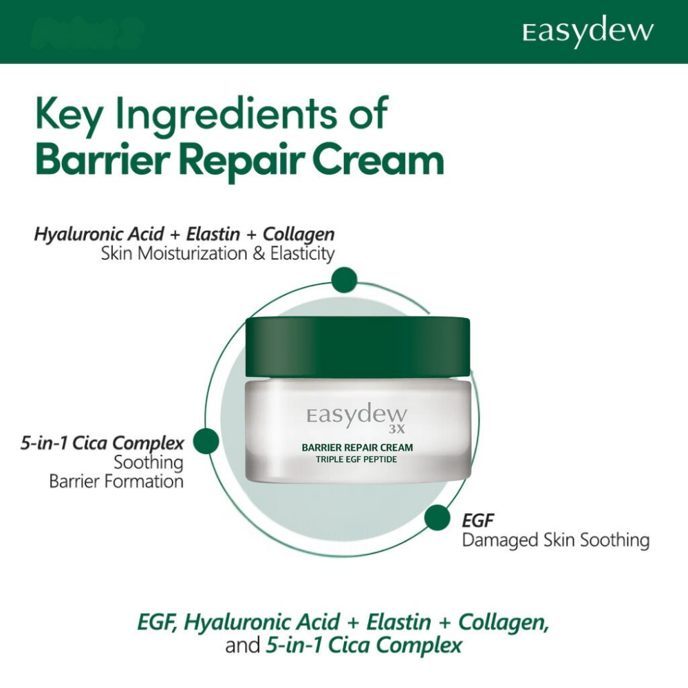 EASYDEW - Triple EGF Peptide Barrier Repair Cream Mini [30g]