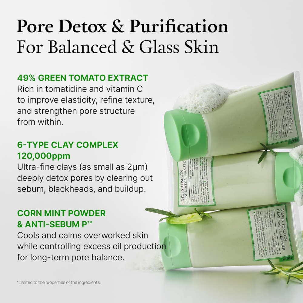 FULLY - Green Tomato Clay Pack Cleanser [120ml]