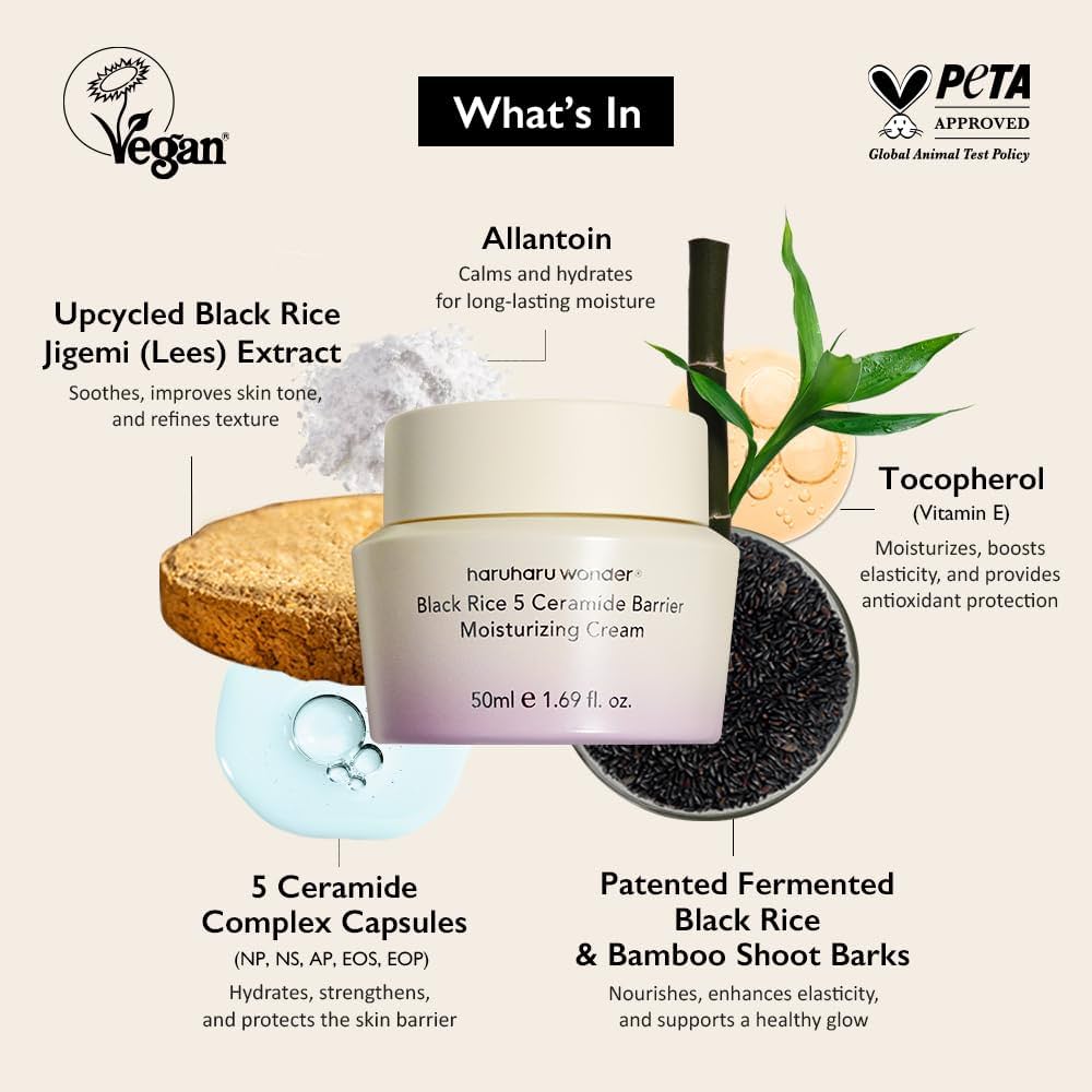 HARUHARU WONDER -  Black Rice 5 Ceramide Barrier Moisturizing Cream [50ml]