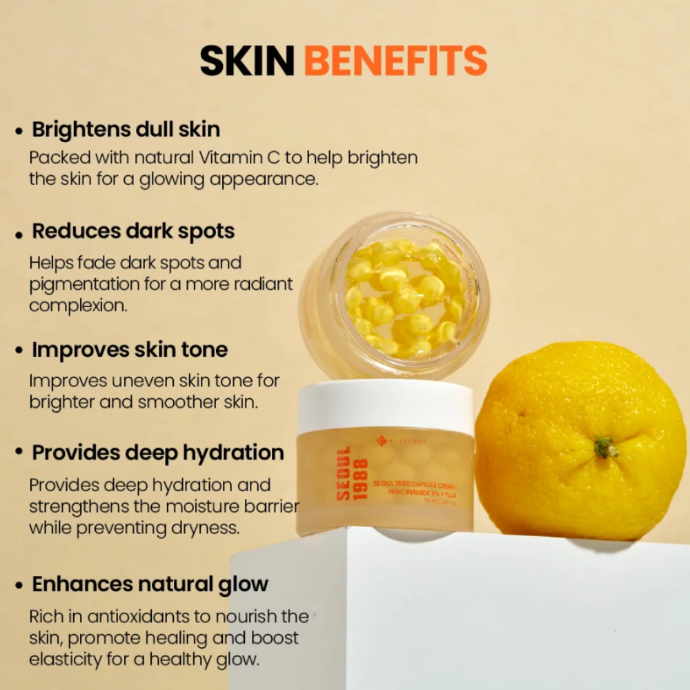 KSECRET - SEOUL 1988 Capsule Cream : Niacinamide 5% + Yuja [50ml]
