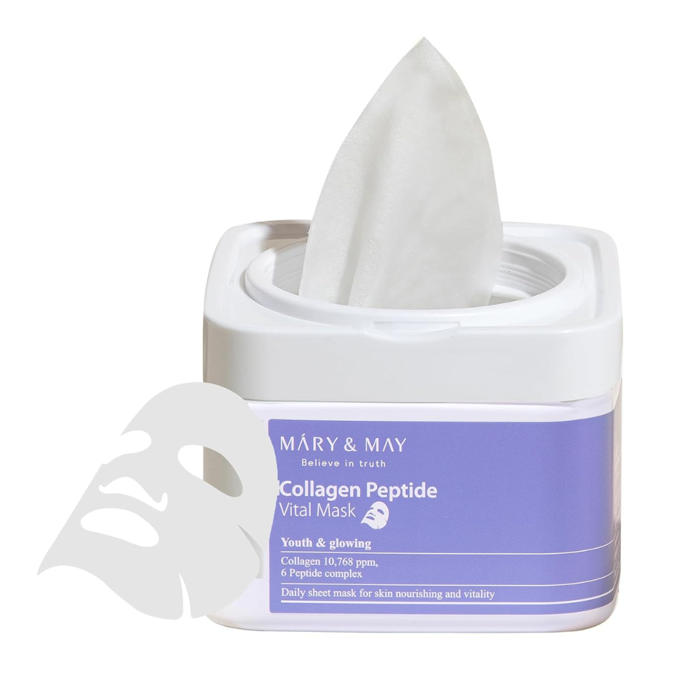 MARY&MAY - Collagen Peptide Vital Mask [30 sheets]