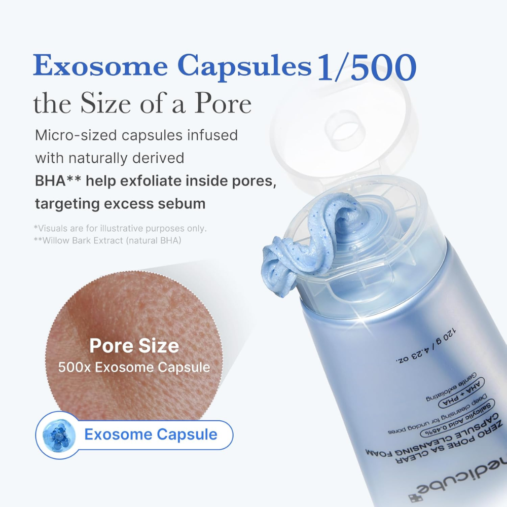 MEDICUBE - Zero Pore SA Clear Capsule Cleansing Foam [120g]