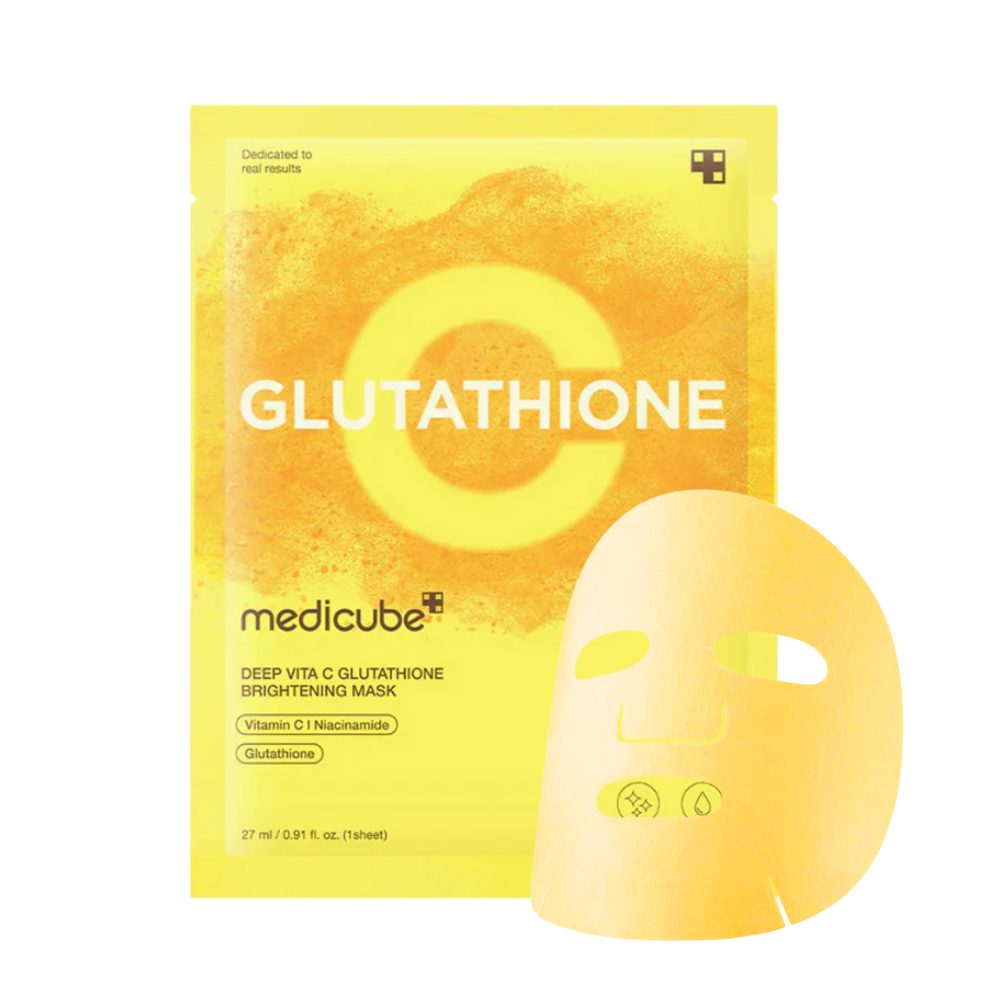 MEDICUBE - Deep Vita C Glutathione Brightening Mask [27ml]