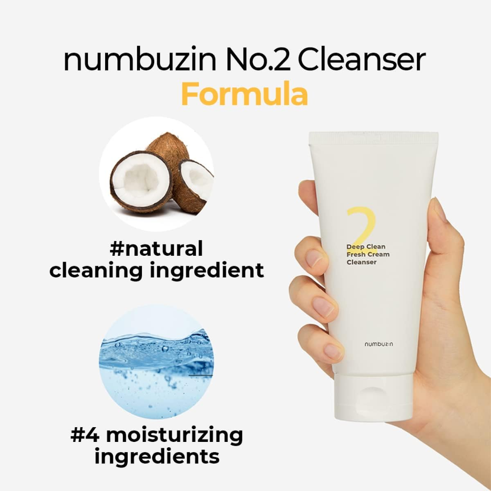 NUMBUZIN - No.2 Deep Clean Fresh Cream Cleanser [120ml]