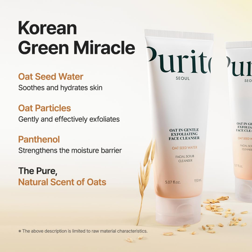 PURITO SEOUL - Oat In Gentle Exfoliating Face Cleanser [150ml]