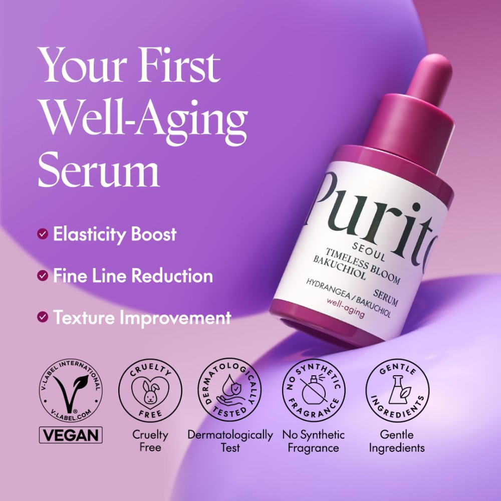 PURITO SEOUL - Timeless Bloom Bakuchiol Serum [30ml]
