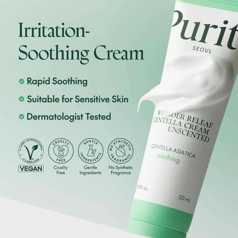 PURITO SEOUL - Wonder Releaf Centella Cream Unscented [50ml]