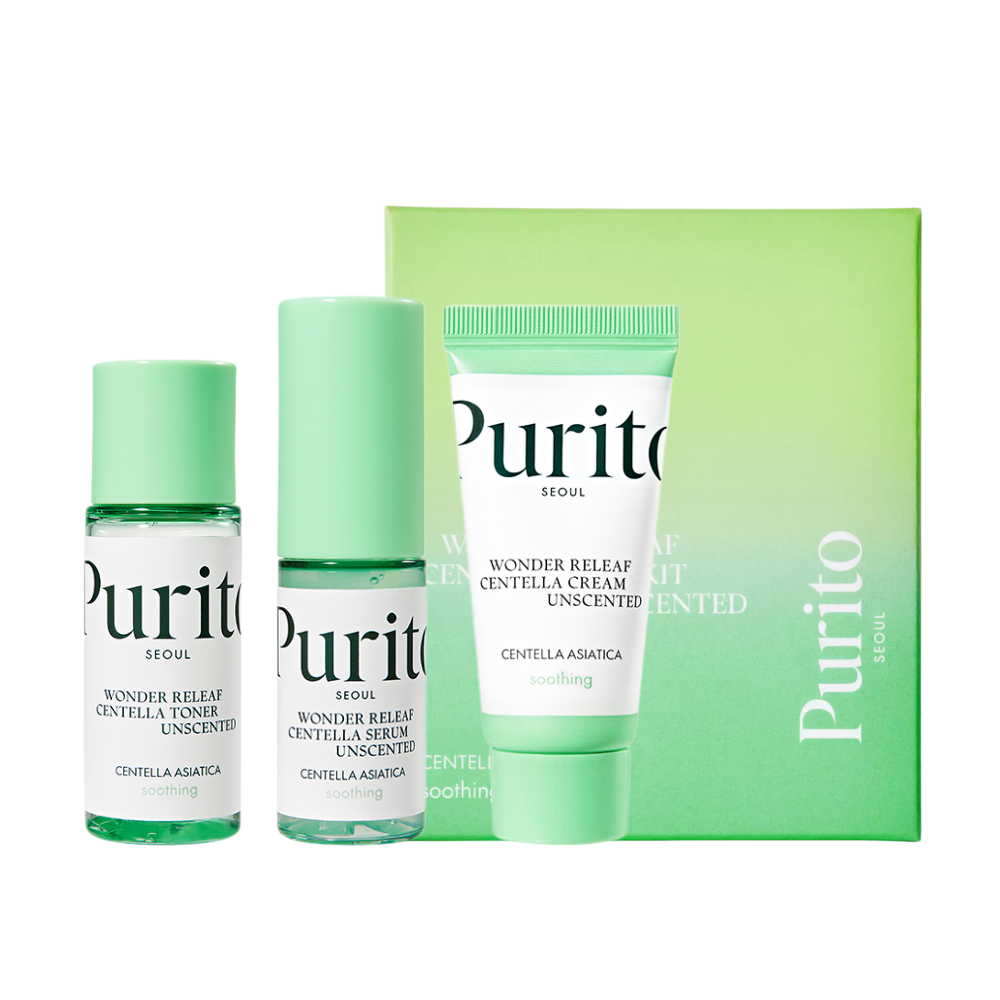 PURITO SEOUL - Wonder Releaf Centella Mini Kit Unscented Kit [3pcs]