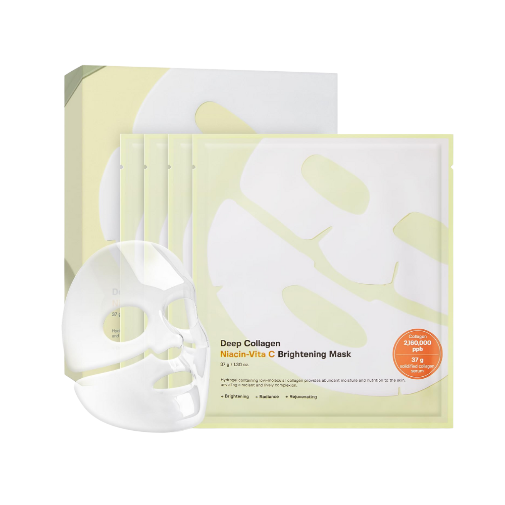 SUNGBOON EDITOR - Deep Collagen Niacin Vita C Brightening Mask Set [4 sheets - 37g]