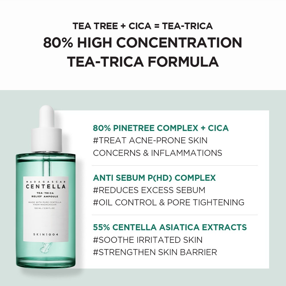 SKIN1004 - Madagascar Centella Tea-Trica Relief Ampoule [100ml]