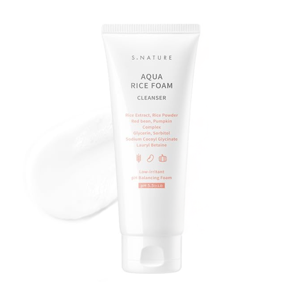 S.NATURE - Aqua Rice Foam Cleanser [160ml]