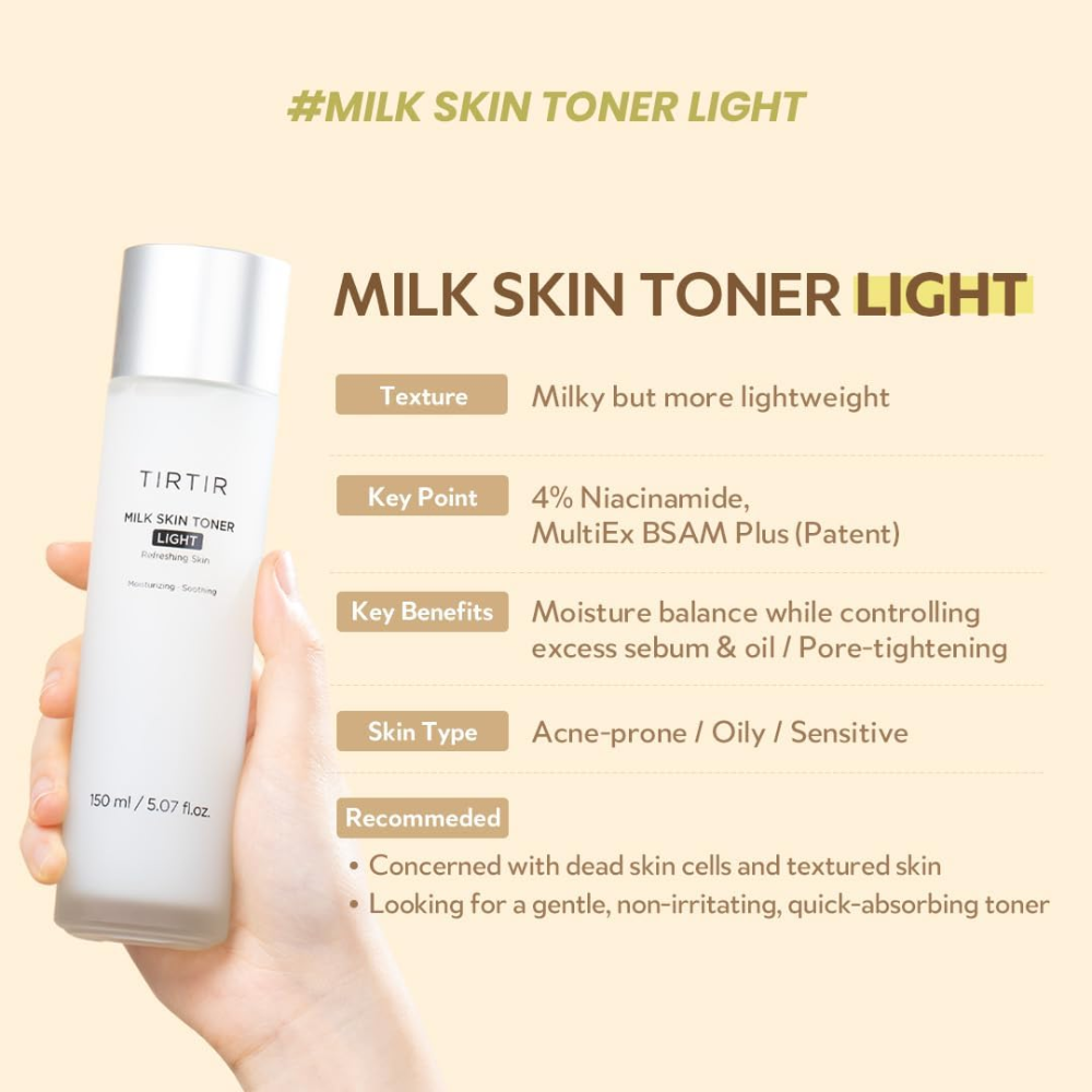 TIRTIR - Milk Skin Toner Light [150ml]