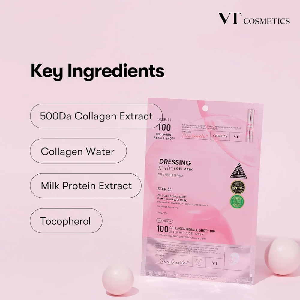 VT - Collagen Reedle Shot 100 2-Step Hydrogel Mask [34.5g]