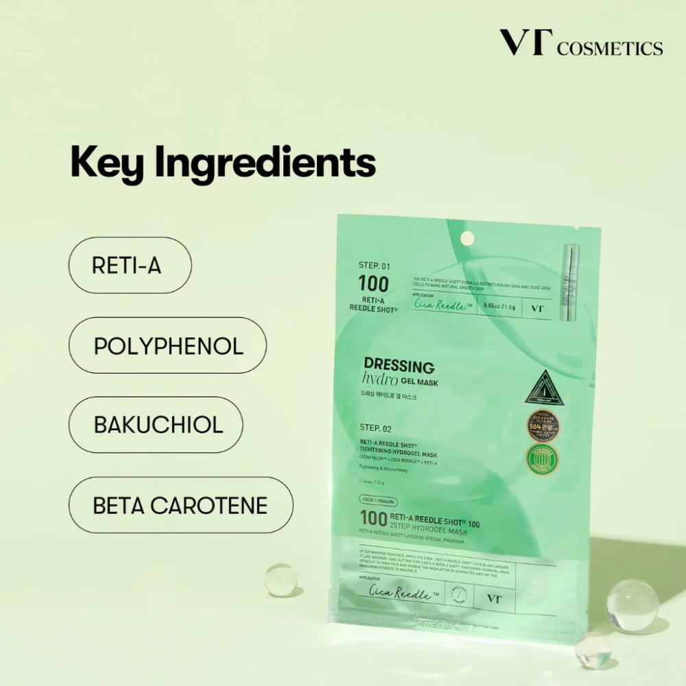 VT - Reti-A Reedle Shot 100 2-Step Hydrogel Mask [34.5g]