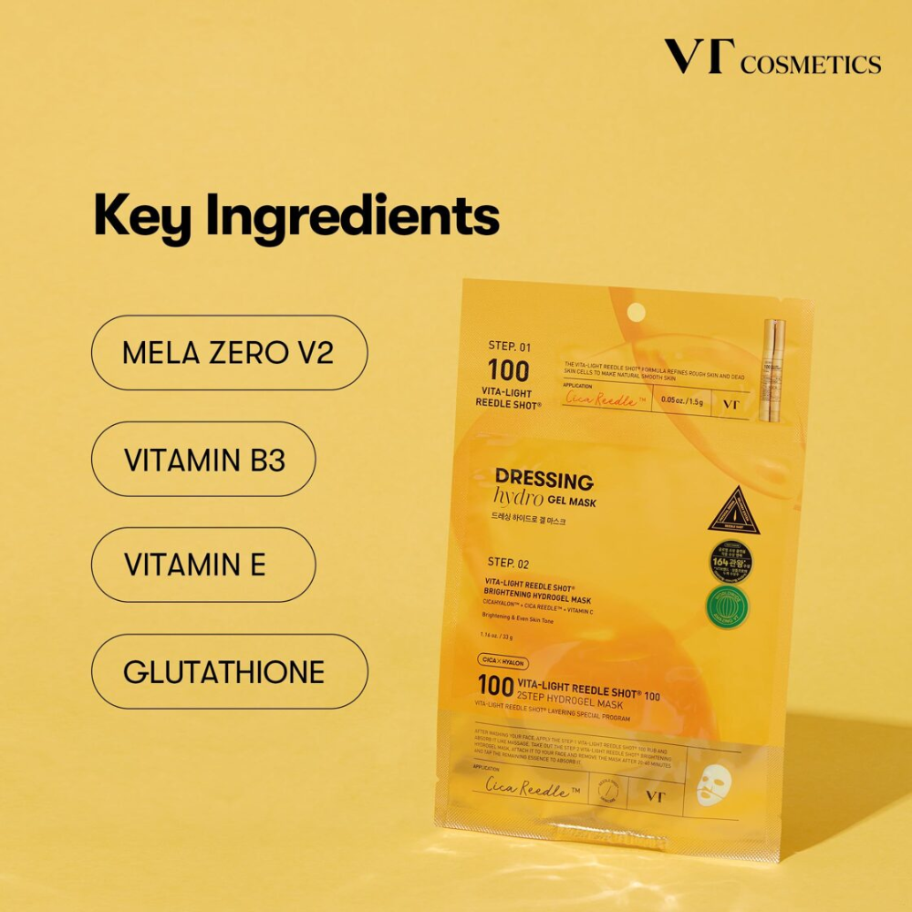 VT - Vita-Light Reedle Shot 100 2-Step Hydrogel Mask [34.5g]