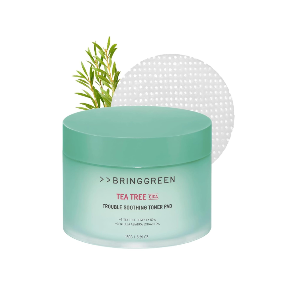BRING GREEN - Tea Tree Cica Trouble Soothing Toner Pad [90 pads]