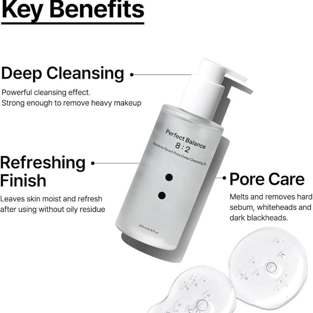 BLAB - Perfect Balance 8:2 Squalene Reset Pore Deep Cleansing Oil [200ml]