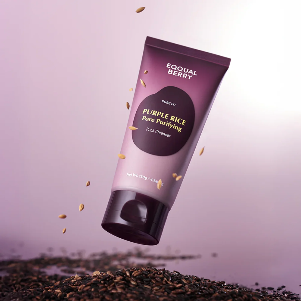 EQQUALBERRY - Purple Rice Pore Purifying Pack Cleanser [130g]