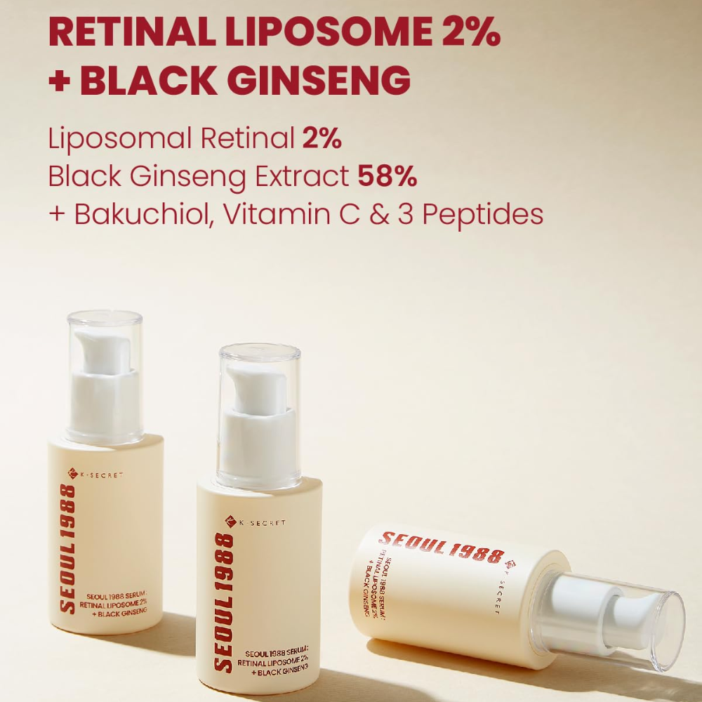 KSECRET - SEOUL 1988 Serum : Retinal Liposome 2% + Black Ginseng [30ml]