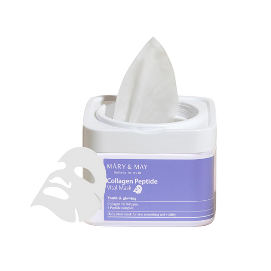 MARY&MAY - Collagen Peptide Vital Mask [30 sheets]