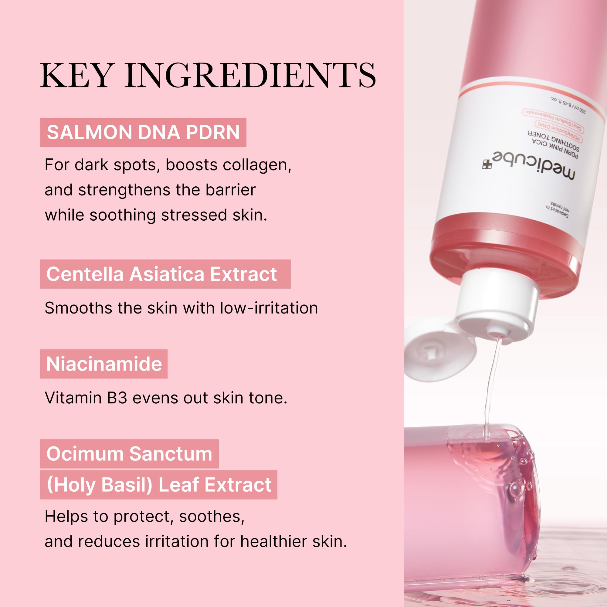MEDICUBE - PDRN Pink Cica Soothing Toner [250ml]