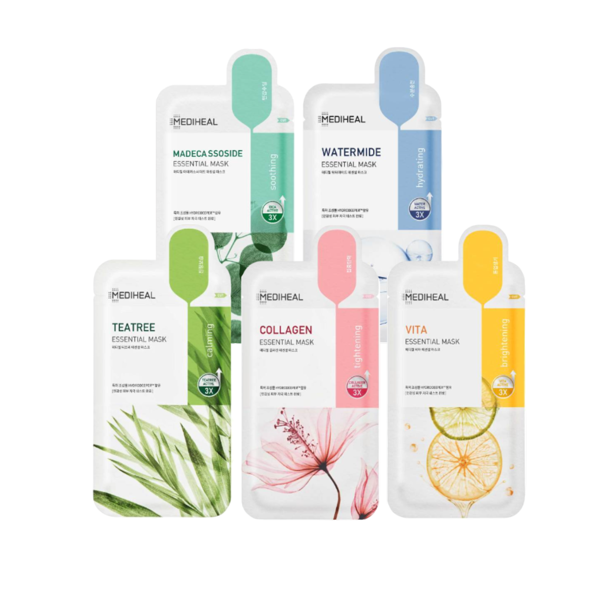 MEDIHEAL - Essential Sheet Mask - 5 Types [24g]