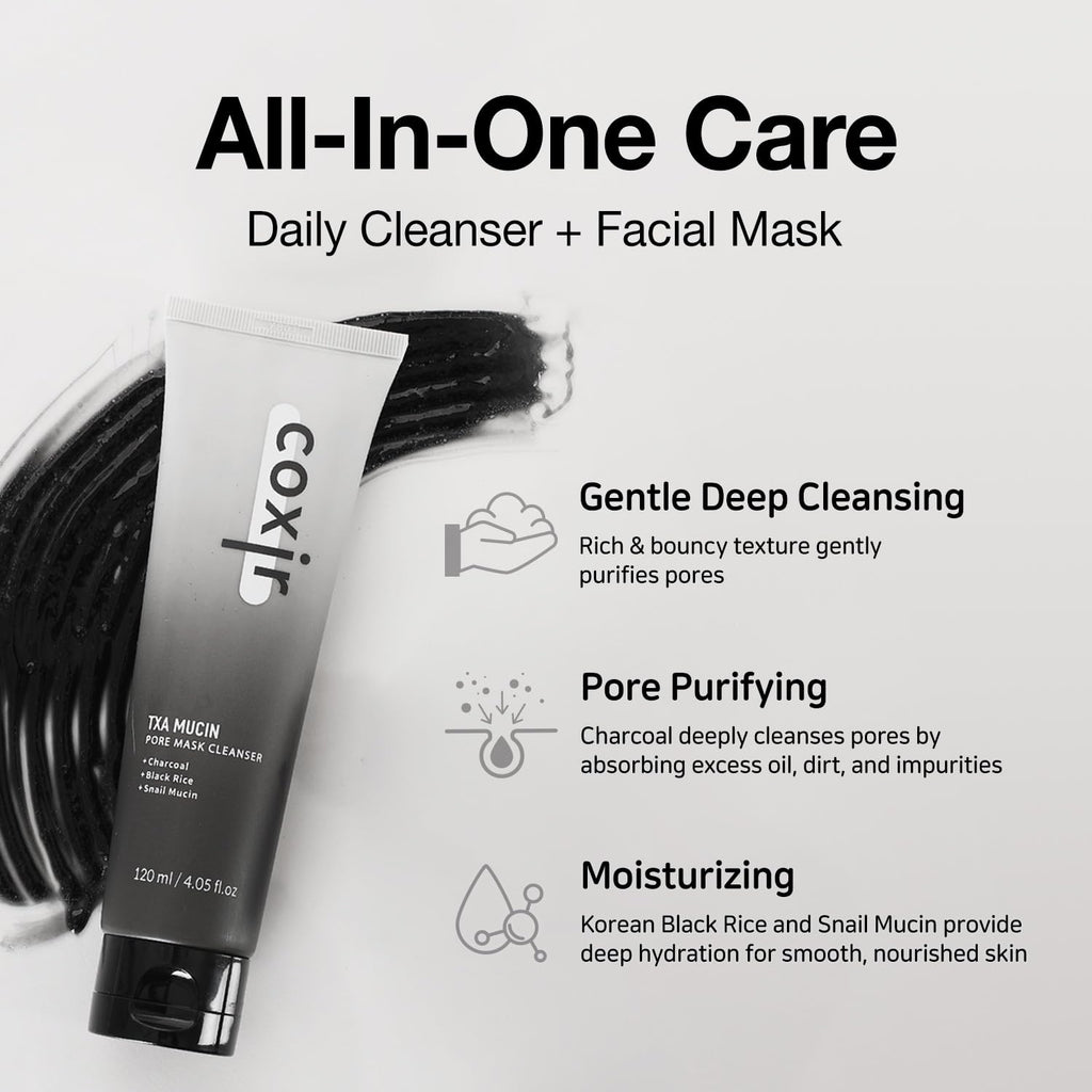 COXIR - TXA Mucin Pore Mask Cleanser [120ml]