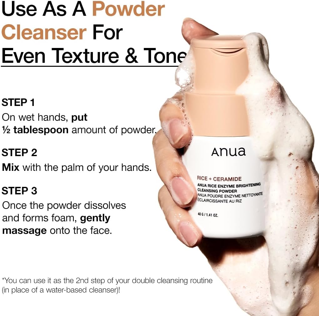 ANUA - Rice Enzyme Brightening Cleansing Powder [40g]