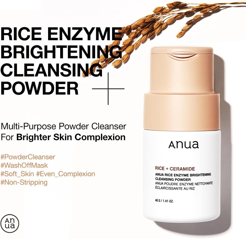 ANUA - Rice Enzyme Brightening Cleansing Powder [40g]
