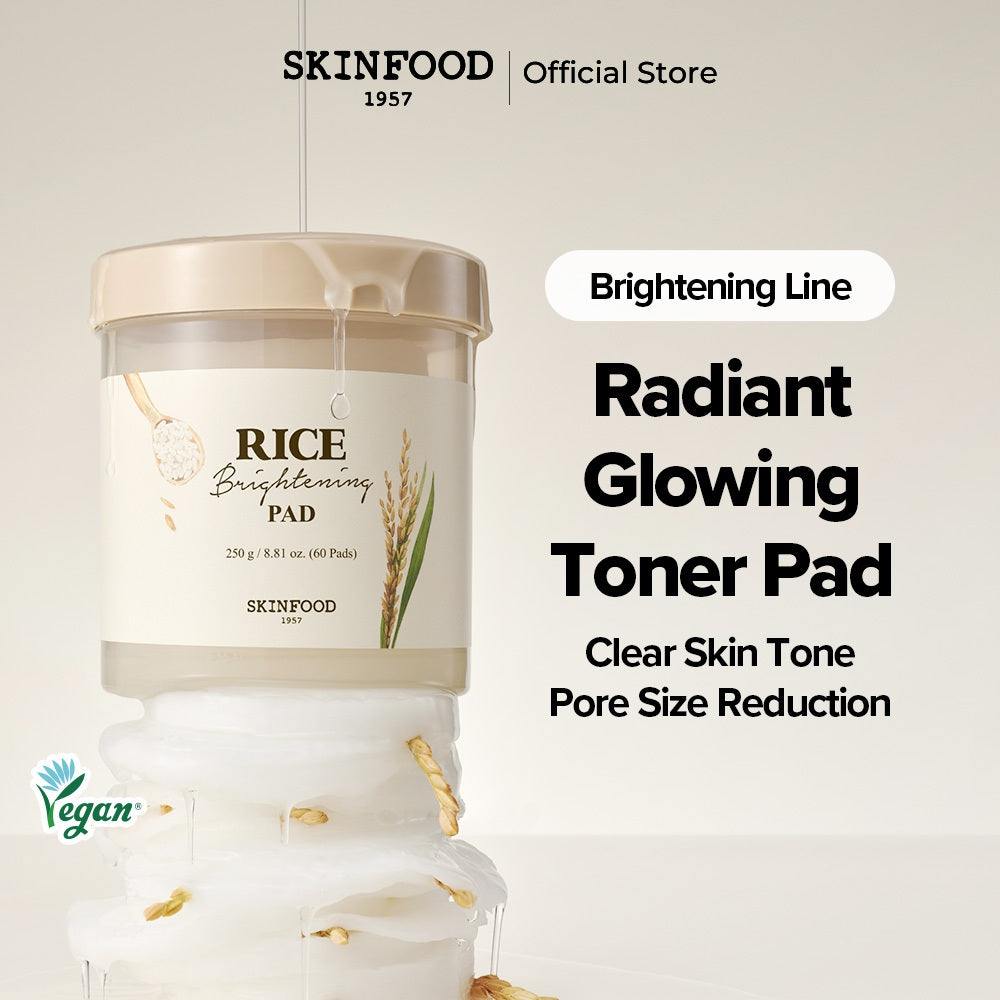 SKINFOOD - Rice Brightening Pad [60 pads]