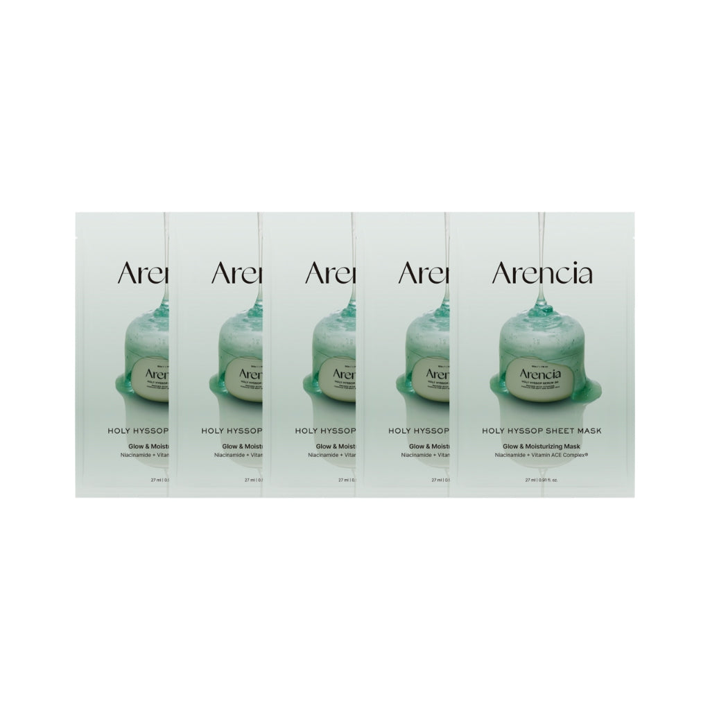ARENCIA - Holy Hyssop Sheet Mask Set [5 sheets - 27ml]